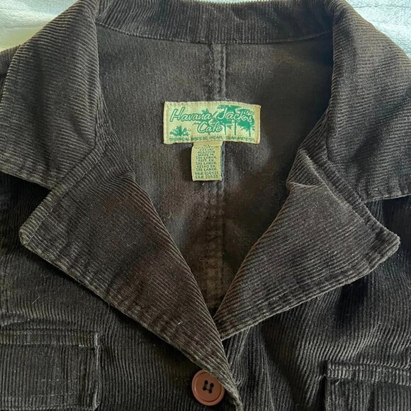 Size XL Havanna Jack's Cafe Retro Brown Corduroy Button Down Jacket - Picture 8 of 10